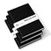 Emnotes Blank Book Professional Journal Hardcover Unruled 192 Pages 96 Unlined Sheets Black Pack of 3