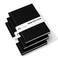 Emnotes Blank Book Professional Journal Hardcover Unruled 192 Pages 96 Unlined Sheets Black Pack of 3