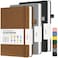 OMEYA Graph Paper Notebook 3 Pack A5 Grid Notebook Journal Graph Notebook with 120gsm Paper Hardcover Leather Journal for Writing Grid Paper Notebook for Work School Supplies Engineering575 x 838