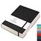 AHGXG 8511 Notebook College Ruled Large A4 Notebook Lined Journal 320 Pages Thick Journal for Writing 100gsm Thick Paper Leather Softcover for Work School Black