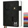 PAIBAS A5 Journal Notebook College Ruled 366 Pages Leather Journal for Men