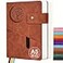 PAIBAS A5 Journal Notebook College Ruled 366 Pages Leather Journal for Men