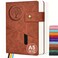 PAIBAS A5 Journal Notebook College Ruled 366 Pages Leather Journal for Men