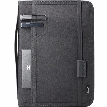 diodrio Journal Notebook Cover for Travel 55 x 825 A5 Moleskine LEUCHTTURM 1917 Journal Notebook Planner Sketchbook Legal Pad refillable Water Resistant Elastic Band Inner Pockets Black
