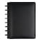 TUL Custom NoteTaking System Discbound Notebook Junior Size Leather Cover Black