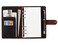 Fasjosma Leather Journal Refillable Writing Notebook A6 Personal Size 6 Ring Binder Spiral Notebook Handmade Genuine Leather Refillable Journal Binder Diary Pocket Binder Traveler NotebookCoffee