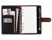 Fasjosma Leather Journal Refillable Writing Notebook A6 Personal Size 6 Ring Binder Spiral Notebook Handmade Genuine Leather Refillable Journal Binder Diary Pocket Binder Traveler NotebookCoffee