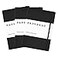 PAPERAGE Lined Journal Notebook 3 Pack Black 160 Pages Medium 56 in x 8 in 100 GSM Thick Paper Hardcover Journaling Notebook for Work School Note Taking