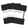PAPERAGE Lined Journal Notebook 3 Pack Black 160 Pages Medium 56 in x 8 in 100 GSM Thick Paper Hardcover Journaling Notebook for Work School Note Taking