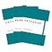 PAPERAGE Lined Journal Notebook 3 Pack Turquoise 160 Pages Medium 56 in x 8 in 100 GSM Thick Paper Hardcover Journaling Notebook for Work School Note Taking