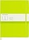 Moleskine Classic Notebook Extra Large Plain Lemon Green Hard Cover 75 x 975