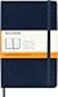 Moleskine Classic Notebook Hard Cover Medium 45 x 7 RuledLined Sapphire Blue 208 Pages