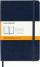 Moleskine Classic Notebook Hard Cover Medium 45 x 7 RuledLined Sapphire Blue 208 Pages
