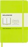 Moleskine Classic Notebook Soft Cover Pocket 35 x 55 PlainBlank Lemon Green 192 Pages
