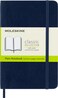 Moleskine Classic Notebook Soft Cover Pocket 35 x 55 PlainBlank Sapphire Blue 192 Pages