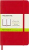 Moleskine Classic Notebook Soft Cover Pocket 35 x 55 PlainBlank Scarlet Red 192 Pages