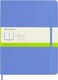 Moleskine Classic Notebook Soft Cover XL 75 x 95 PlainBlank Hydrangea Blue 192 Pages