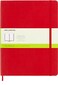 Moleskine Classic Notebook Soft Cover XL 75 x 95 PlainBlank Scarlet Red 192 Pages