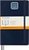 Moleskine Classic Expanded Notebook Soft Cover Large 5 x 825 RuledLined Sapphire Blue 400 Pages red