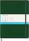 Moleskine Notebook Extra Large Dotted Myrtle Green Hard Cover 75 x 975