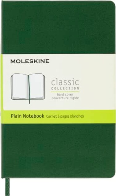 Moleskine Notebook Pocket Plain Myrtle Green Hard Cover 35 x 55