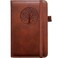 BIYUNRO Small Pocket Notebook Leather Journal Mini Brown