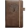 BIYUNRO Small Pocket Notebook Leather Journal Mini Wood