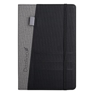 Deziliao Lined Journal Notebooks with Pen Loop Hardcover Notebook Journal for Work 100Gsm Premium Thick Paper with Inner Pocket Medium 57x84 Black Ruled 1 Pack