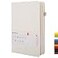 Deziliao Lined Journal Notebooks with Pen Loop Hardcover Notebook Journal for Work 100Gsm Premium Thick Paper with Inner Pocket Medium 57x84 White Ruled