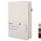 Deziliao Lined Journal Notebooks with Pen Loop Hardcover Notebook Journal for Work 100Gsm Premium Thick Paper with Inner Pocket Medium 57x84 White Ruled
