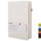 Deziliao Lined Journal Notebooks with Pen Loop Hardcover Notebook Journal for Work 100Gsm Premium Thick Paper with Inner Pocket Medium 57x84 White Ruled