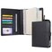 WASON A5 Binder PU Leather Journal Ring Portfolio Lined Notebook Refillable Paper Diary with Removable Clipboard Writing Notepad for Travel Business School Agenda Organizer Black
