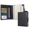 WASON A5 Binder PU Leather Journal Ring Portfolio Lined Notebook Refillable Paper Diary with Removable Clipboard Writing Notepad for Travel Business School Agenda Organizer Black