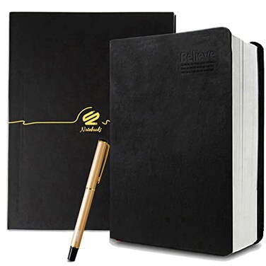 Lemical 720 Pages Thick Journal with Gift Box Pen Thick Leather Journal Notebook Writing Journal Notebook With Pen Gift Box Lined Paper Travel Diary Ideal Gift for Anniversary Birthday Holiday