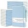 feela 24 Pack Journal Notebook for Work Business Notebook Bulk Hardcover Lined Writing Journal with Pen Holder for Men Women Note Taking with 24 Black Pens 120 GSM 51x83 A5 Light Blue