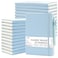 feela 24 Pack Journal Notebook for Work Business Notebook Bulk Hardcover Lined Writing Journal with Pen Holder for Men Women Note Taking with 24 Black Pens 120 GSM 51x83 A5 Light Blue