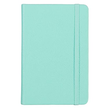 Leatherpress Leather Notebook Writing Journal FullGrain Leather Narrow Ruled Paper Notebooks for Work School Reef Blue 57 x 38