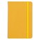 Leatherpress Leather Pocket Notebook Writing Journal FullGrain Leather Narrow Ruled Paper Notebooks for Work School Butter Yellow 57 x 38