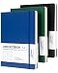 Dynta A4 Lined Journal Notebooks 3 Pack 85 x 11 Leather Hardcover Journals 200 Pages100 Sheets Large Notebooks for Work Journaling Note Taking Black Green Blue
