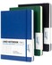 Dynta A4 Lined Journal Notebooks 3 Pack 85 x 11 Leather Hardcover Journals 200 Pages100 Sheets Large Notebooks for Work Journaling Note Taking Black Green Blue