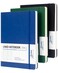 Dynta A4 Lined Journal Notebooks 3 Pack 85 x 11 Leather Hardcover Journals 200 Pages100 Sheets Large Notebooks for Work Journaling Note Taking Black Green Blue