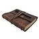 CooLeathor Leather Journal Writing Notebook Genuine Leather Bound Daily Notepad for Men Women Lined Paper 240 Kraft Pages Handmade Rustic Brown 5 x 7 in