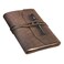 CooLeathor Refillable Leather Journal Writing Notebook Handmade Leather Journal for Men A5 Diary Cover Refillable Sketchbook to Drawing Large 6x8 Dark Brown