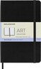 Moleskine Art Sketchbook Hard Cover Medium 45 x 7 PlainBlank Black 88 Pages