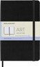 Moleskine Art Sketchbook Hard Cover Medium 45 x 7 PlainBlank Black 88 Pages