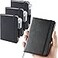 NIRMIRO 3 Pack Pocket Notebook Small Journal with Pen 37 x 57 A6 Mini Notebook for Women Men Work Writing Hardcover Small Pocket Notepad with 100Gsm Premium Thick Lined Paper Black Leather