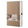 EMSHOI Graph Paper Notebook 256 Pages 120 GSM Thick Paper A5 Small 575x838 PU Leather Hardcover Journal 5mm Grid Notebook for Work School Math Engineering Writing Graphing Khaki