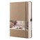 EMSHOI Graph Paper Notebook 256 Pages 120 GSM Thick Paper A5 Small 575x838 PU Leather Hardcover Journal 5mm Grid Notebook for Work School Math Engineering Writing Graphing Khaki