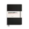 LEUCHTTURM1917 Notebook Hardcover Master Slim A4 123 Numbered Pages for Writing and Journaling Black Plain
