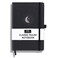 R B RICCO RICCO BELLO Lined Journal Notebook Black Moon Stars